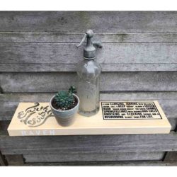 Wandplank voor binnen of buiten - Birdy - Naturel hout - Raven - L 55 x B 15 x H 3,5 cm Wandplank voor binnen of buiten - Birdy - Naturel hout - Raven - L 55 x B 15 x H 3,5 cm